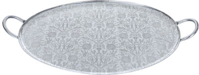 طوفرية تقديم اتسيل السيف غاليري، 56×35 سم، بيضاوي - فضي product image 1