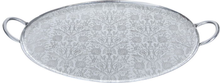 طوفرية تقديم اتسيل السيف غاليري، 56×35 سم، بيضاوي - فضي product image 1