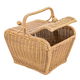 Al Saif Gallery Serving Basket With Wicker Lid, 38 X 30 X 37 Cm - Beige product image 3