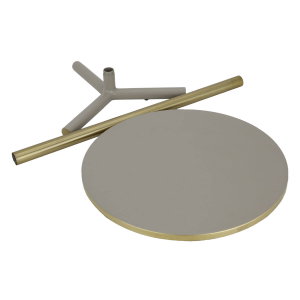 Al Saif Gallery Steel Circular Table - Brown product image 2