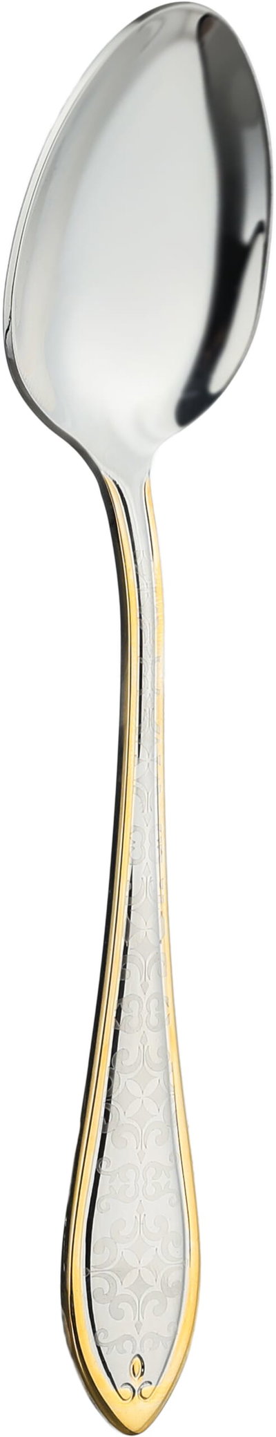طقم ملعقة أكل أستيل السيف غاليري، منقوش بخط ذهبي، 6 قطع - فضي product image 2