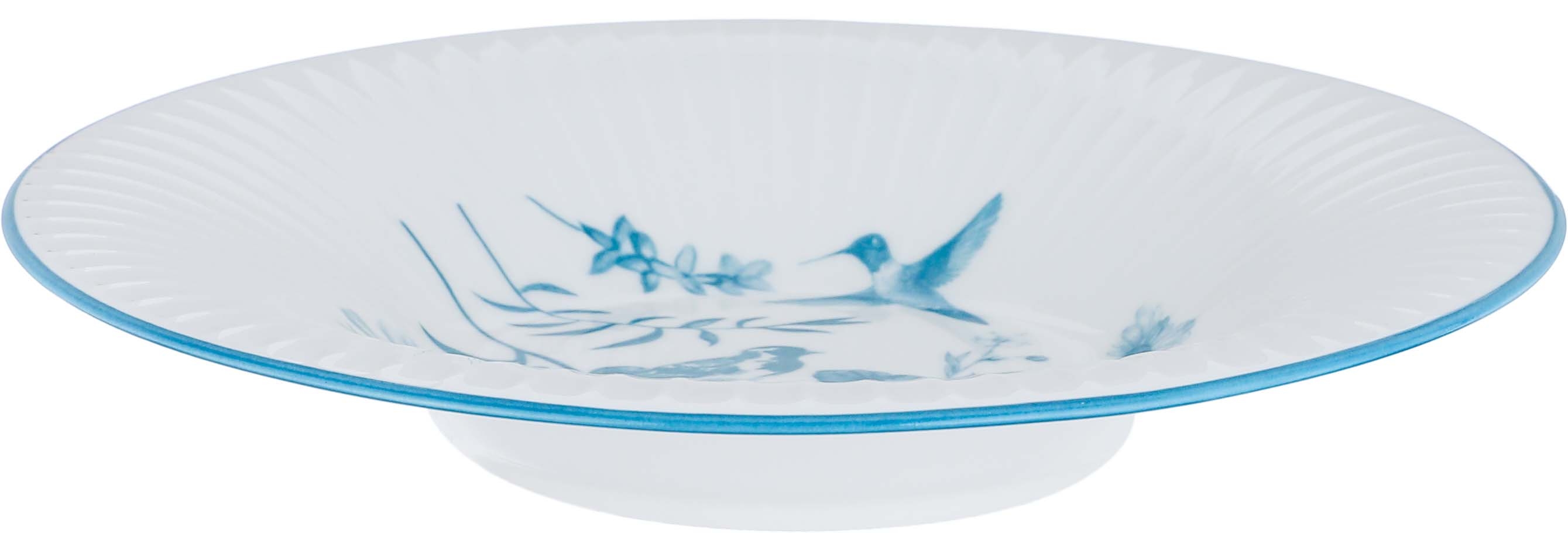 Al Saif Gallery Blue Pattern Porcelain Dinner Set, 24 Pieces - White product image 4