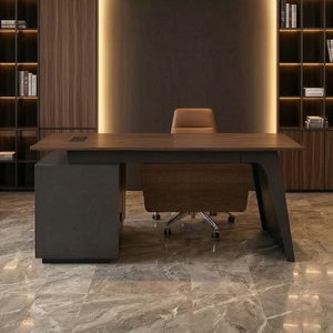 مكتب مودرن خشب MDF، 80×160×75 سم - بني product image
