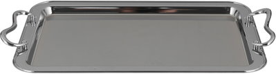 طقم صواني تقديم استيل الجهوري، 3 قطع - كروم product image 4