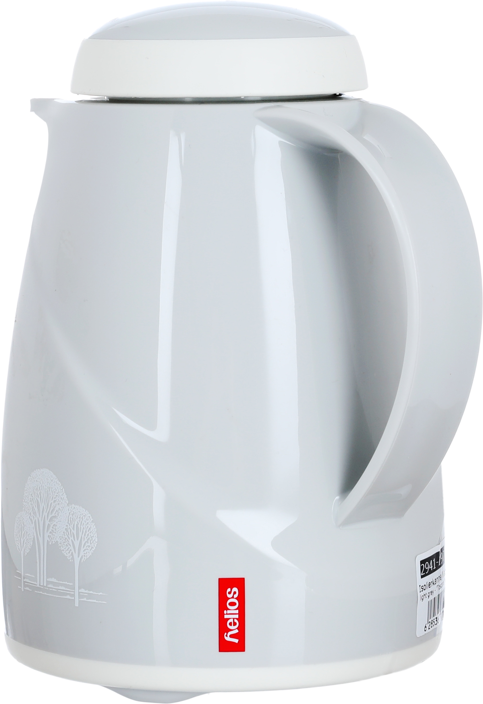 Helios Thermos, 0.3 litres, tree pattern, thermal glass inner shell, plastic outer shell - light gray product image 2