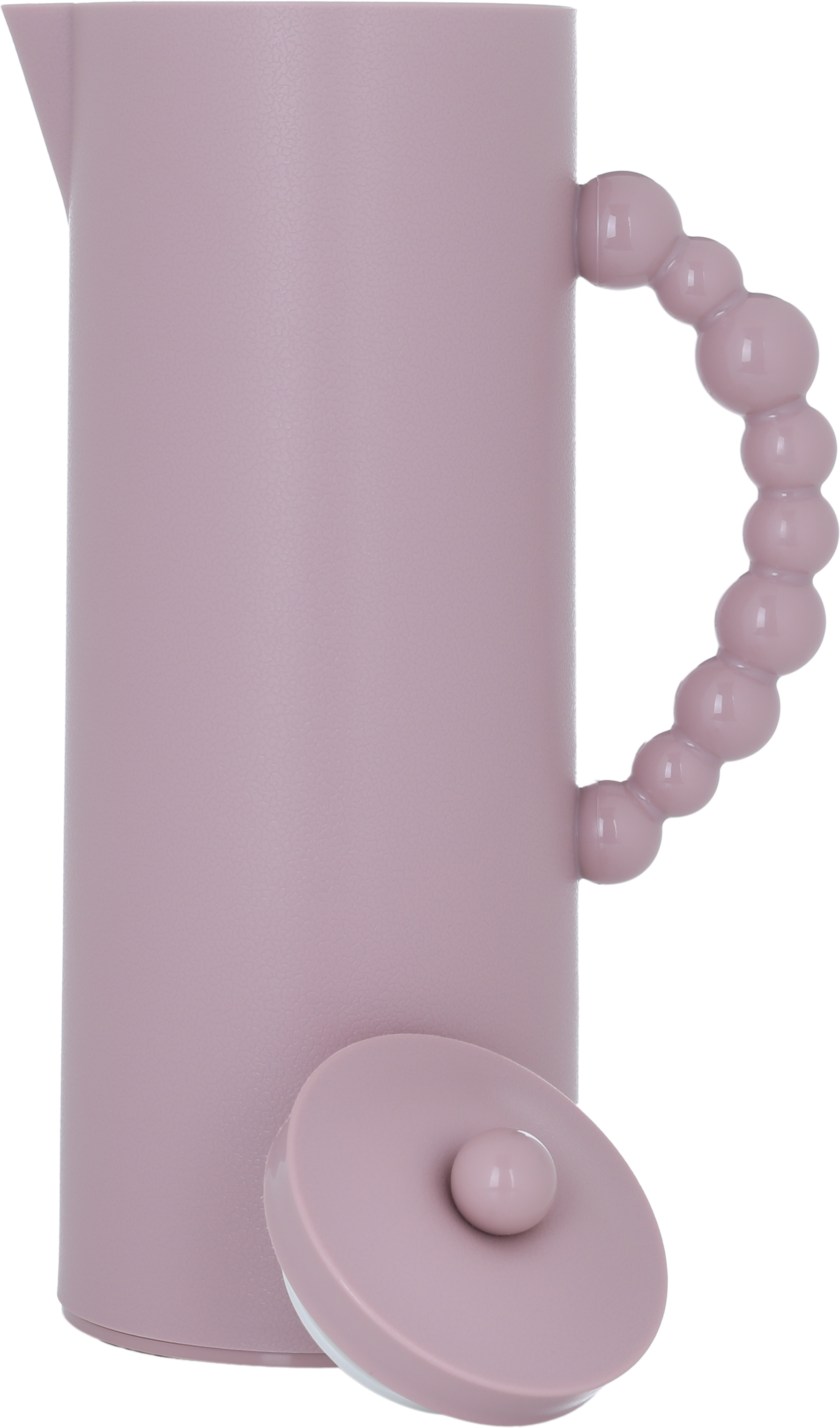 Al Saif Gallery Royal 7 glass thermos, 1 liter, glass inner container, plastic outer shell - pink product image 2