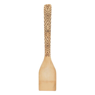 طقم ملاعق طبخ خشب خيزران السيف غاليري، منقوش - بني product image 4