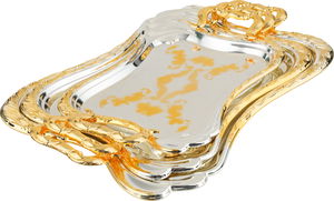 Al Saif Gallery Stainless Steel Torrent Set, 3 Pieces - Silver Gold product image