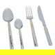 حقيبة ادوات مائدة استيل السيف غاليري، 24 قطعة - فضي ذهبي product image 3