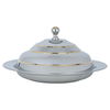 Gozy Steel with Saif Gallery Engraved Cover, 45 cm, Round - Silver product image 1