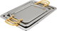طقم طوفريات استيل، 3 قطع - فضي ذهبي product image 1