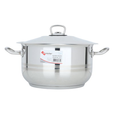 قدر استيل السيف غاليري، 14×24 سم، ايدي جانبية - فضي product image 2