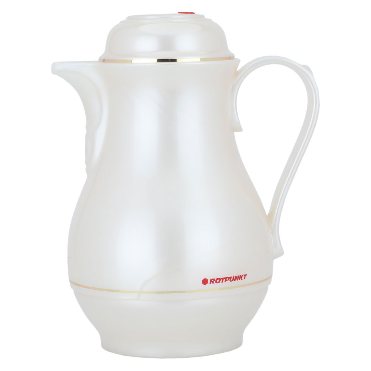 Rotpont glass thermos, 1.2 litres, plastic outer shell - white product image