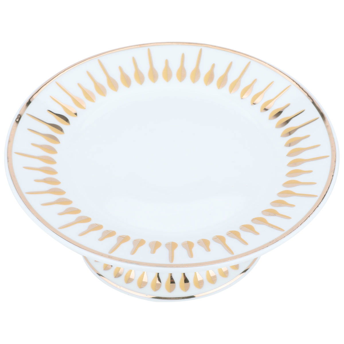 ستاند حلا بورسلان السيف غاليري، 14.7x14.7x5.6 سم، دائري، قاعدة - أبيض product image 2