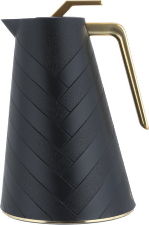 ترمس جلوري، 1 لتر، حافظة داخلية زجاج - أسود product image 2