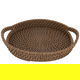 Tofariyah Al Saif Gallery wicker, round, with handle - brown product image 1