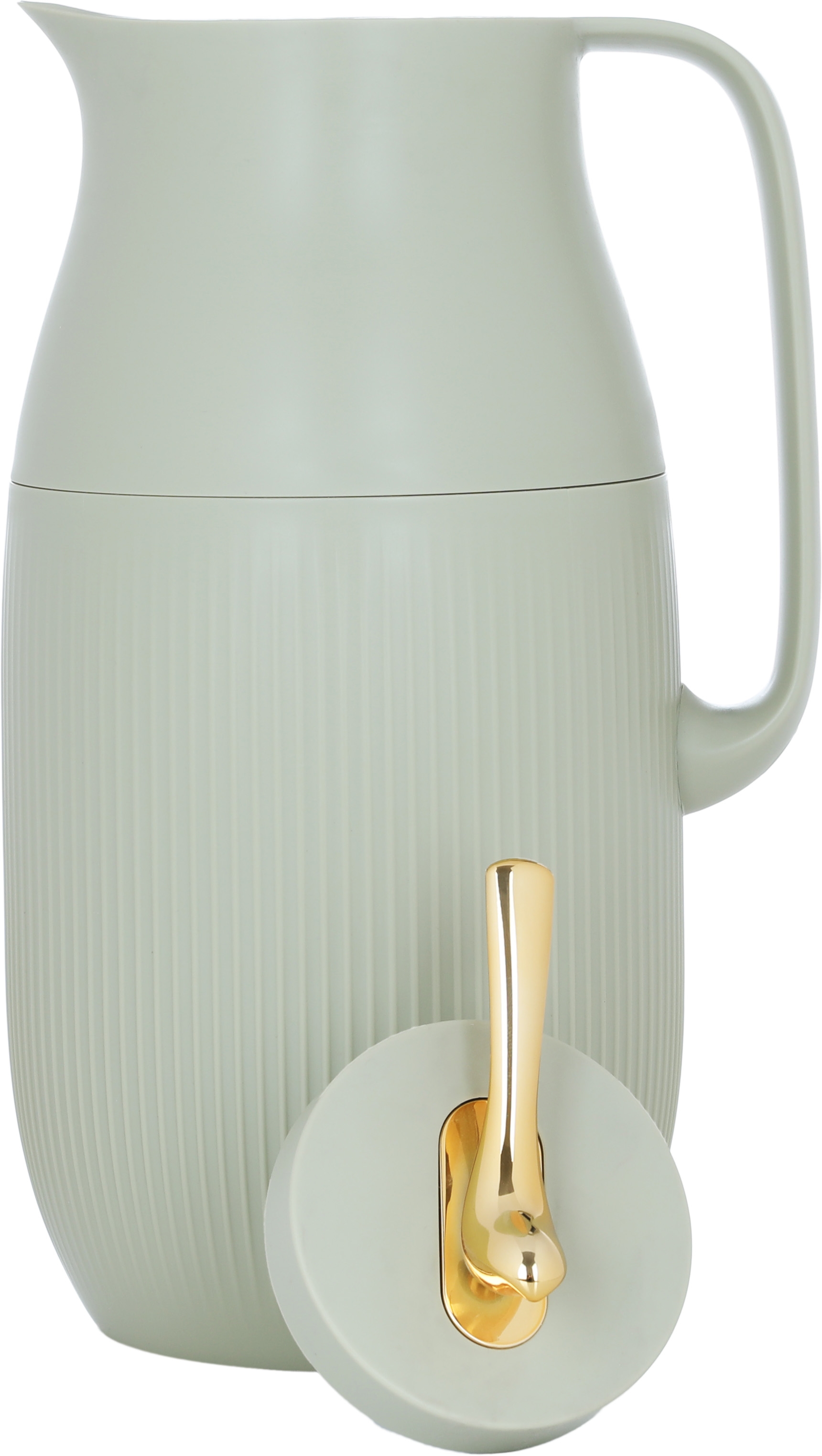 Al Saif Gallery Royal 6 thermos, 1.6 liters, glass inner container, plastic outer shell - light green product image 3