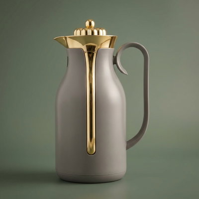 Timeless Rayana Thermos, 1 liter, thermal glass inner shell, plastic outer shell - Cappuccino product image 1