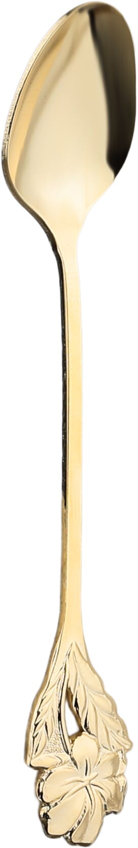 Al Saif Gallery steel tea spoon set, 11.5x2 cm, 6 pieces, rose pattern - gold product image 2
