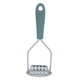 Al Saif Gallery steel potato masher, with silicone handle - green product image 2