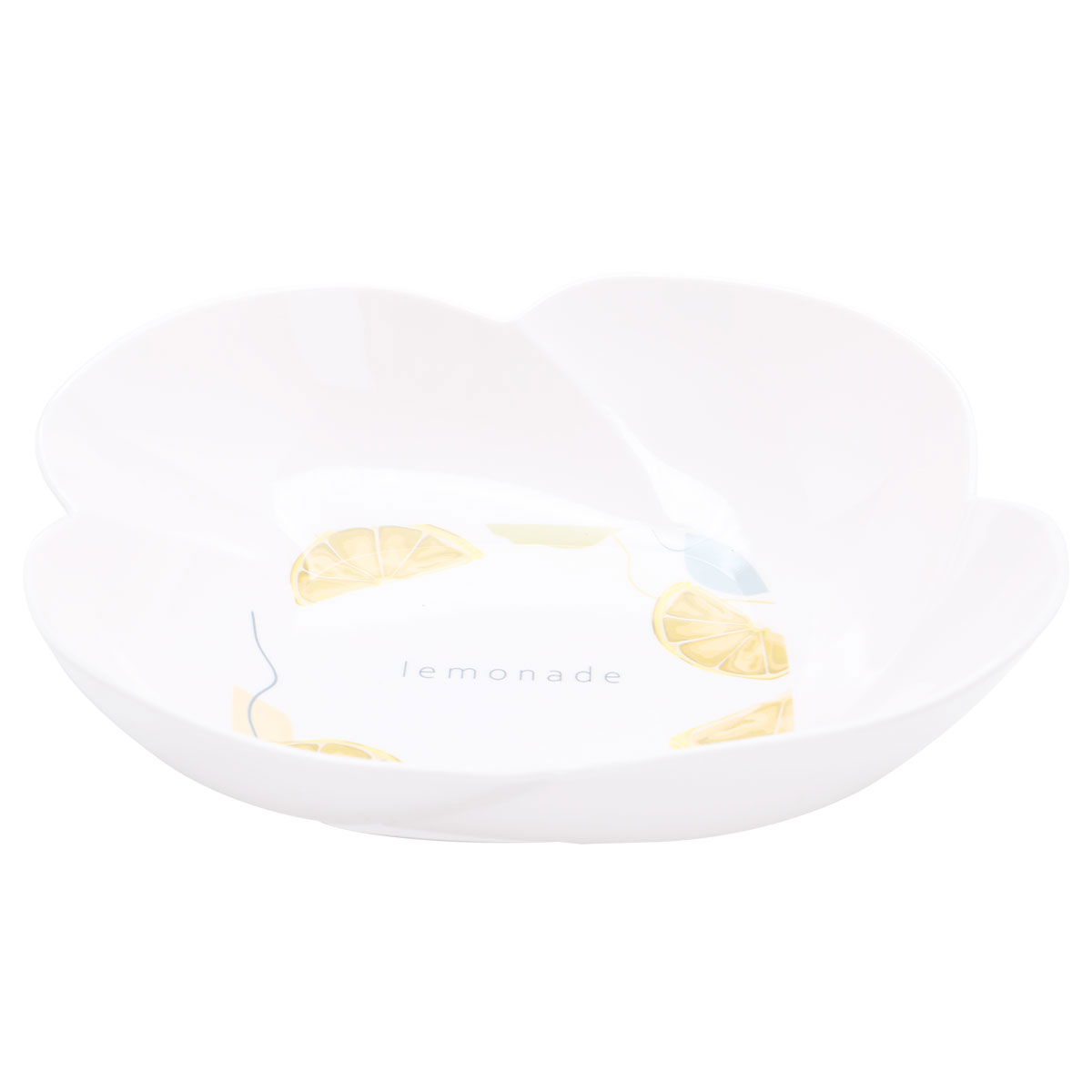 Al Saif Gallery porcelain serving plate, circular, lemon pattern, large, white product image 1