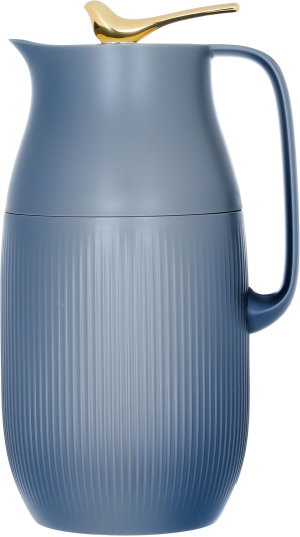 Al Saif Gallery Royal 6 thermos, 1.6 liters, glass inner container, plastic outer shell - dark gray product image 2