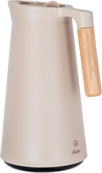 Linda Timeless Thermos, 1 Liter, Wooden Handle, Thermal Glass Inner Container, Pressure Cooker - Light Brown product image 4