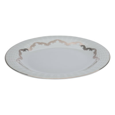 طقم سفرة بورسلان السيف غاليري، 65 قطعة، منقوش أسود - أبيض product image 17