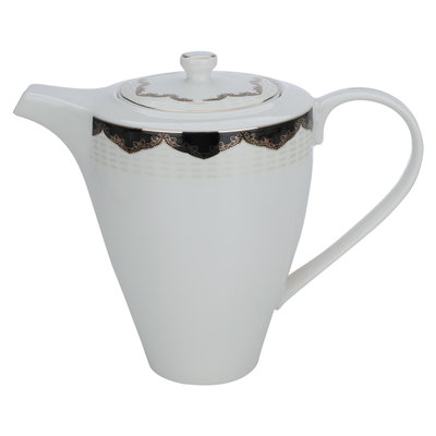 طقم سفرة بورسلان السيف غاليري، 65 قطعة، منقوش أسود - أبيض product image 16