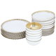 طقم سفرة بورسلان السيف غاليري، 24 قطعة - ابيض product image 2