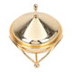 تمرية بغطاء وقاعدة استيل السيف غاليري، 14x14x8 سم - ذهبي product image 3