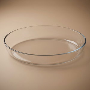 صينية طهي زجاج بايركس، 35×24×6.5 سم، بيضاوي - شفاف product image