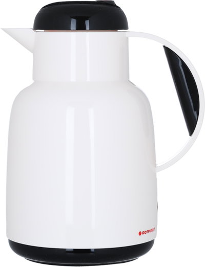 Rotpont thermos, 1 liter, glass inner container, plastic outer shell - white product image 1