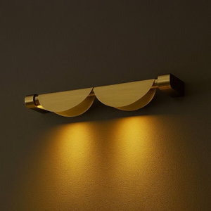 Norco Modern Aluminum Acrylic Wall Light, 15.5 x 57.5 cm, 3000 Kelvin, 10 Watts - Copper product image