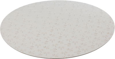 Al Saif Gallery Leather Tablecloth, Round, 38x38 cm - White product image 1