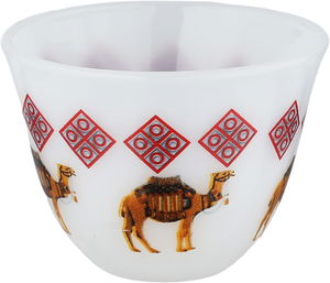 Al Saif Gallery Arabic coffee cups set, 12 pieces - white product image 2