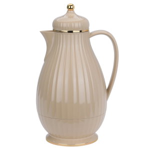 Elegance Savannah Thermos, 0.6L, Glass Inner Carrier, Plastic Outer Body - Brown product image 2