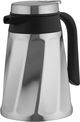 Al Saif Plus Tawfiq Thermos, 1.6 Liters, Glass Interior, Push-Button Lid - Silver Black product image 1