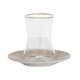 Al Saif Gallery glass jars and plates set, 12 pieces, 170 ml - beige product image 3