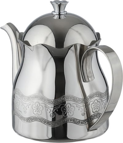 إبريق شاي استيل السيف غاليري، 0.4 لتر، منقوش - فضي product image 2