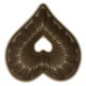 Rocky Aluminum Hollow Cake Mold, 27x27x10 cm, Heart - Dark Gold product image 3
