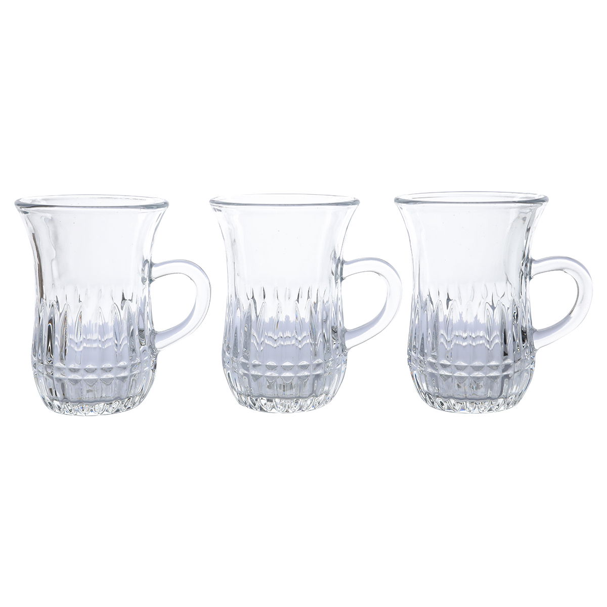 Al Saif Gallery glass tea set, 6 pieces - clear product image 2