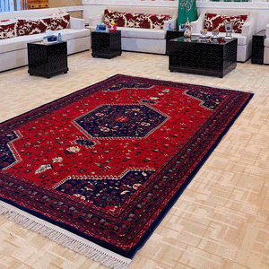 سجادة أصفهان بوليستر سجادتي، 160×230 سم، تصميم كلاسيكي - أحمر product image 2