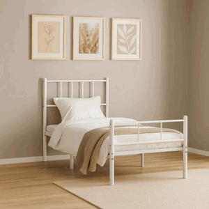 سرير حديد، 40×90×190 سم - أبيض product image