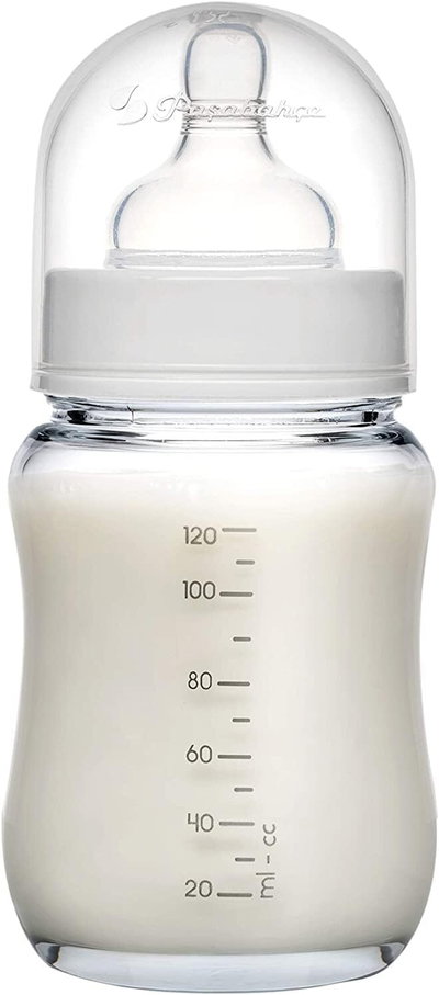 رضاعة اطفال زجاج باشاباتشي، 120 مل - شفاف product image 2