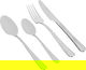 Al Saif Gallery steel spoon set, engraved, 24 pieces - silver product image 1