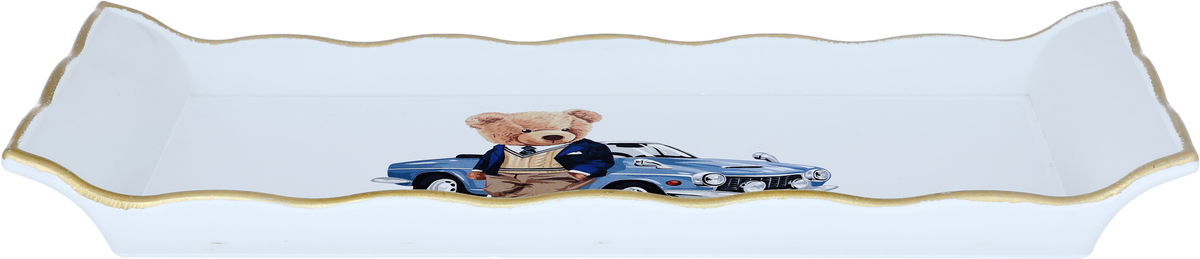 Al Saif Gallery Plastic Serving Tray, 29 cm, Rectangle - White product image