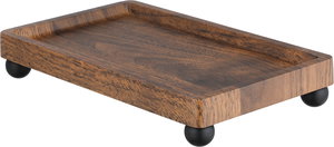 طقم مبخرة خشب اكريلك السيف غاليري، 3 قطع، 23x14x4 سم - بني شفاف product image 2