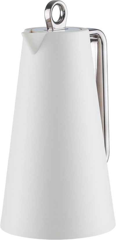 Glory Helena Thermos, 1 liter, glass inner material, silver handle, pressure cap - silver white product image 4