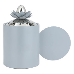 SteelAl Saif Gallery incense burner, 14 x 9 x 17 cm, round - grey product image